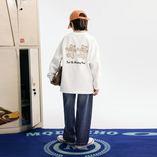 【MQD】秋季男大童基础百搭休闲运动长袖卫衣 商品图2