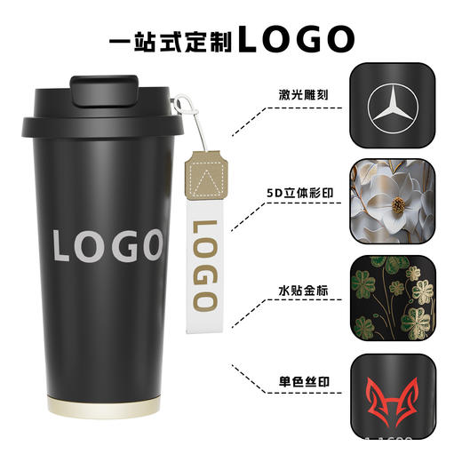 雀说 【纳米陶瓷内胆】316不锈钢保温杯女士高颜值便携咖啡杯BC-0387 商品图1