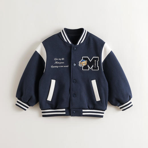 马克珍妮男童复古学院棒球服外套2025年秋装新款551155 商品图2