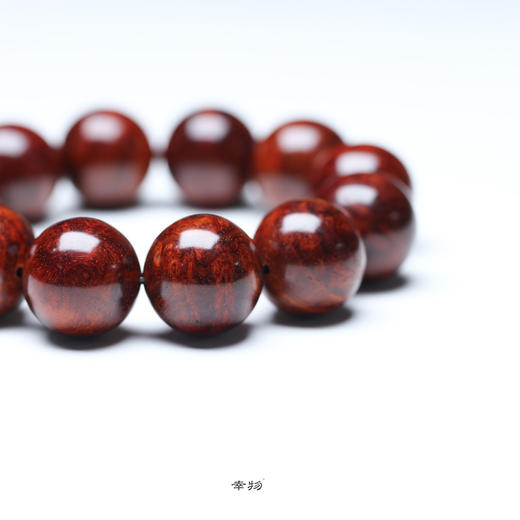 【青山特惠】2.0*12颗5星嫩瘤半满瘤疤小叶紫檀手串（无胶嫩瘤） t35 商品图2