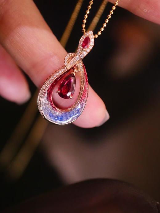 1.03ct刻面红宝石吊坠 商品图3