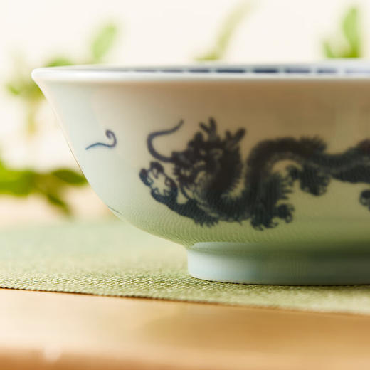 家用可微波洗碗机陶瓷餐具19.8cm轻量面碗 龙纹 商品图1