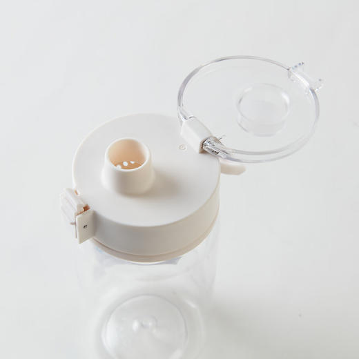  透明运动水杯塑料杯健身杯简易弹盖便携水杯 商品图3