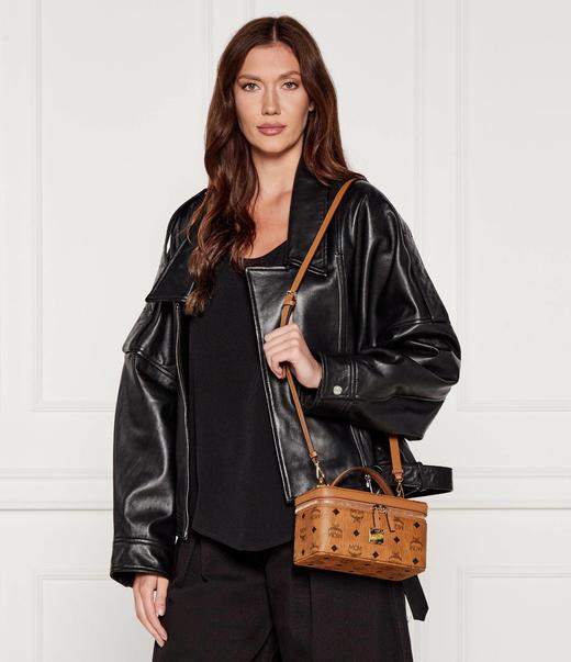 【超惠秒】MCM 女士限量logo印花盒形手提单肩包MWRAAVI01 商品图7