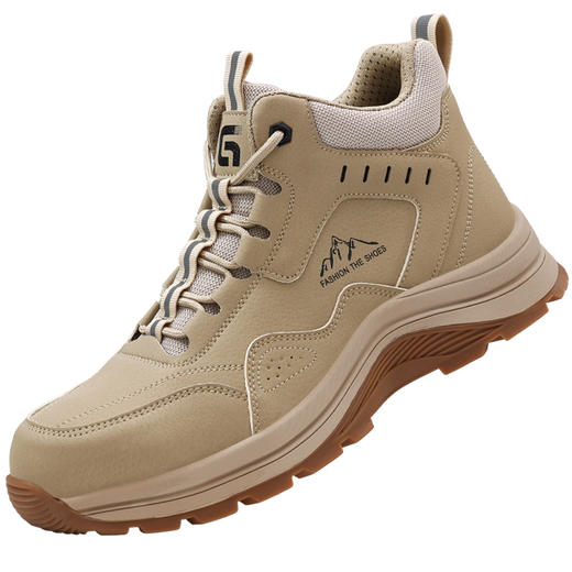 新款劳保鞋防砸防刺穿钢包头橡胶底四季款高帮 商品图6