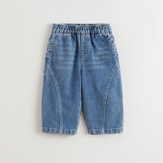 马克珍妮男童时髦挺括牛仔香蕉裤 宝宝百搭裤子秋装新款551312 商品图3