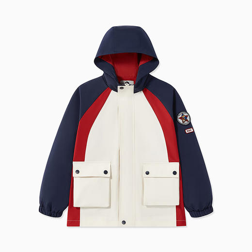 【MQD】童装男大童春新户外工装撞色连帽外套 商品图4