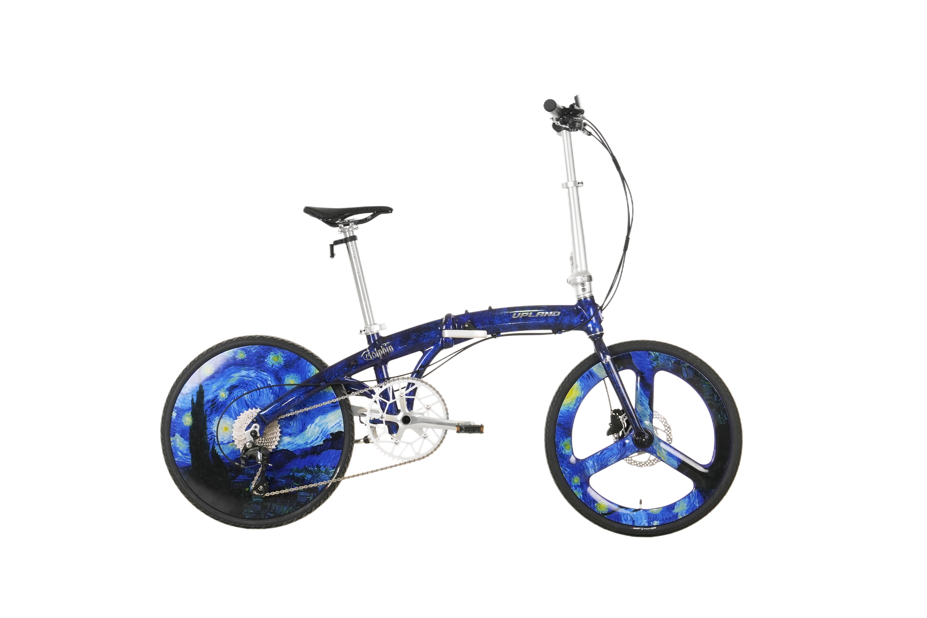 UPLAND梵高艺术涂装系列星空定制封闭轮折叠车