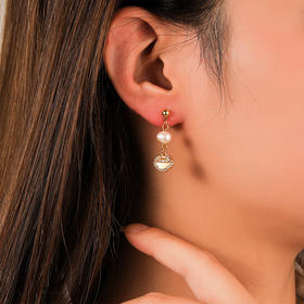 【预售3天】复古轻奢天然淡水珍珠葫芦耳环高级感简约气质时尚新中式耳饰DMS-01177