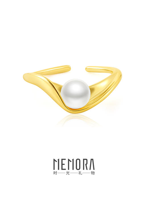 【任选3件599元】「例外」珍珠戒指 S925银戒指时尚ins风手饰MEMORA诗普琳YRE00401（线上专供） 商品图6