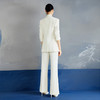 IWY/时尚白色七分袖西装套装女气质休闲宽松阔腿裤职业套装CP2231 商品缩略图4