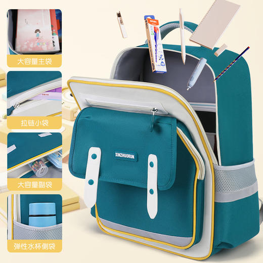 开学季【新款福利】小学生云朵书包男孩女孩1-6年级减负护脊大容量男童双肩包 商品图3