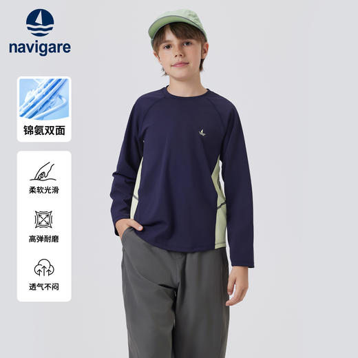 【纳维凯尔】【120-165】意大利小帆船童装男童长袖T恤 商品图9