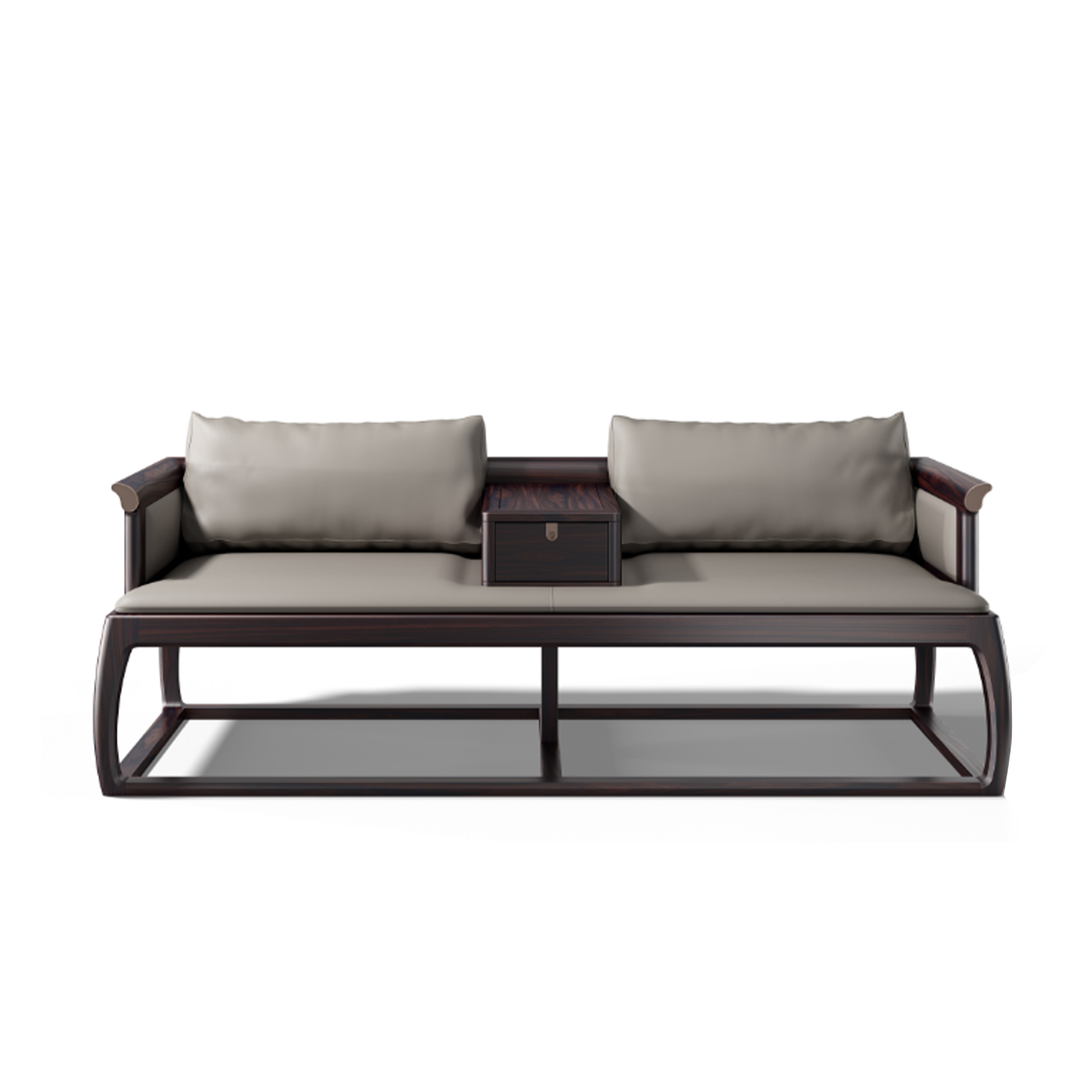 【新中式-罗汉床KD-Y-T5905】黑檀/客厅/茶室/书房/罗汉床