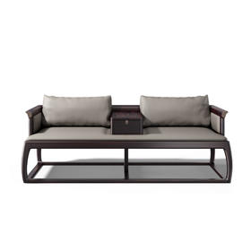 【新中式-罗汉床KD-Y-T5905】黑檀/客厅/茶室/书房/罗汉床