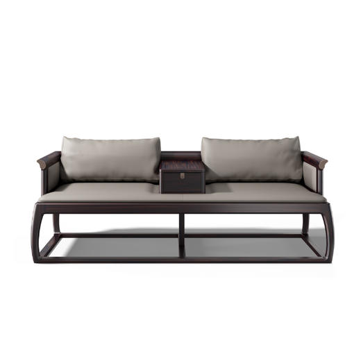 【新中式-罗汉床KD-Y-T5905】黑檀/客厅/茶室/书房/罗汉床 商品图0