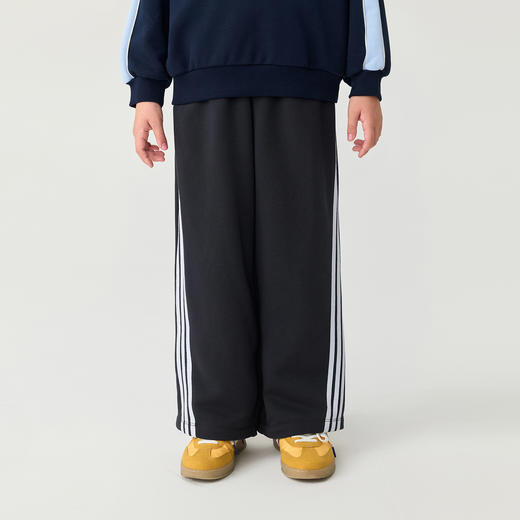 马克珍妮女童休闲校园条纹阔腿裤 儿童裤子2025年秋装新款551398 商品图2