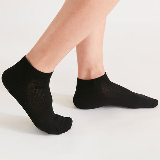  个性百搭透气吸汗简约纯色ins袜子 男士短袜 两双 商品图6