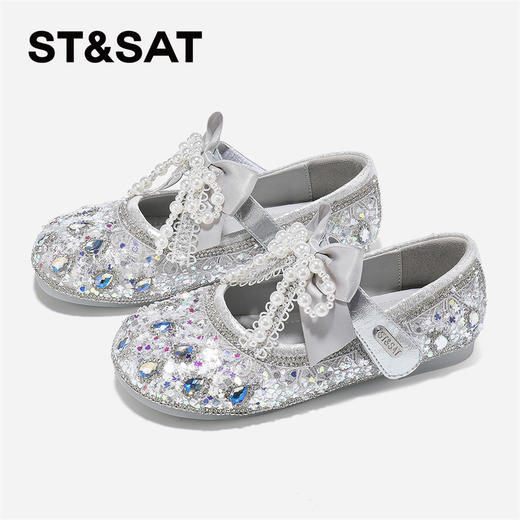 【童鞋】星期六精致闪耀珍珠蝴蝶结女童公主鞋SSD3191U13 商品图12