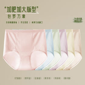 【3条装】女士莫代尔提花面料加肥加大舒适高腰微压收腹【CSL25262】