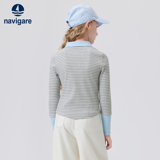 【纳维凯尔】【120-165】意大利小帆船女童长袖polo衫 商品图5