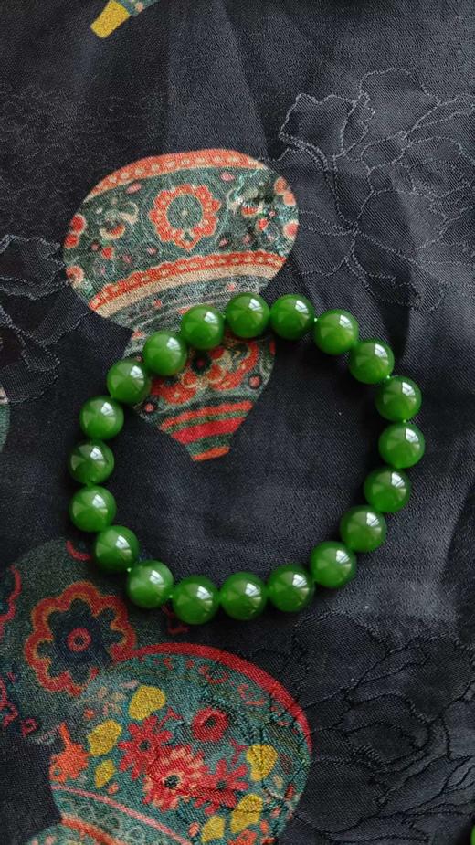 62  实在是太过富贵·碧玉老坑珠串【嘉石·群播】 商品图5