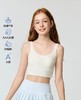 【春上新】8楼爱慕儿童Aimer Kids少女小奶皮柔美珍珠二阶段中长背心AJ115J302，吊牌价269元 商品缩略图0