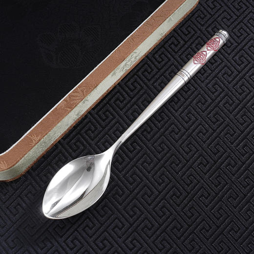 子佩集S999银【万事如意】摆件【BX046056719-2】纯银餐具吉言勺子2507 商品图4