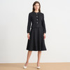 EITIE爱特爱木耳领假两件收腰显瘦通勤气质2025秋季新款连衣裙C2507838 商品缩略图3