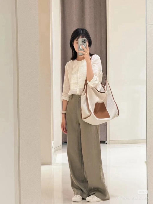 811-1 小禾三色苎麻小衬衫 商品图4