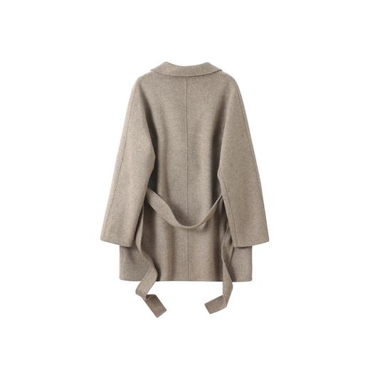 “万物与歌”超细100羊毛一手长简约毛呢外套YM05 商品图4