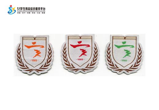 通版深圳第二实验学校织唛校徽礼服布标姓名贴章可缝烫现货现发51 商品图0