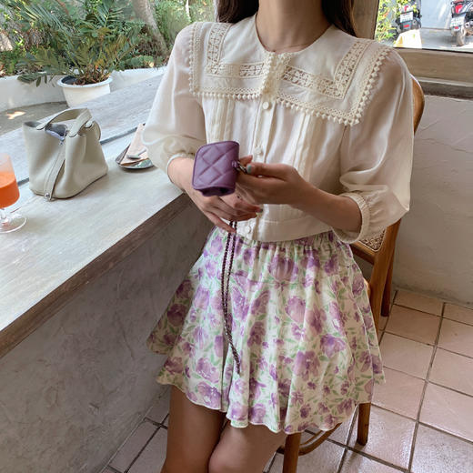 金蘑菇菇 poesie给朱丽叶的信/ 法式刺绣衬衫设计感小众别致上衣 商品图9