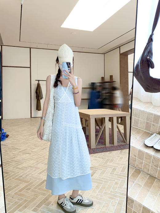 <曾小咸推荐>现货秒杀！卖完不补 ！微信打折价！韩系小清新真两件套连衣裙 日常219.99 立减80 秒杀139.99！ 商品图6