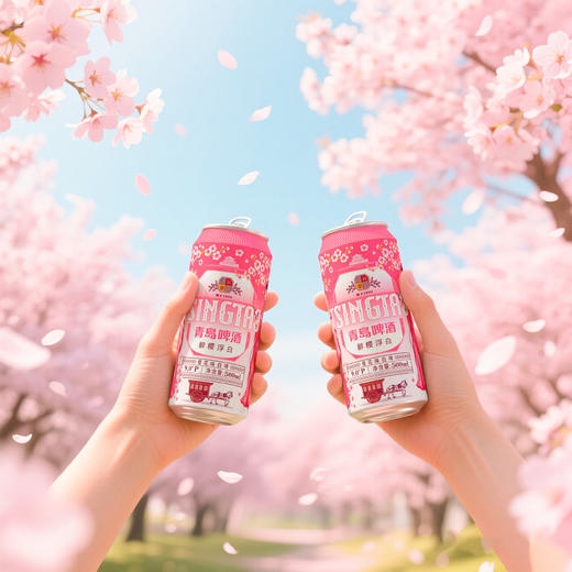 【全国仓】青岛啤酒 樱花白啤11度500ml*12听罐啤 商品图3