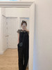 金蘑菇菇 Marylenone周末的慢节奏 黑色背带裤 商品缩略图3
