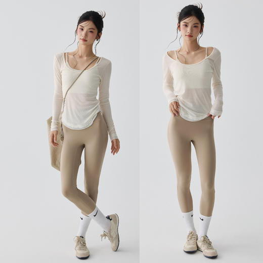 【限时秒】YOGACODE【火树银花系列】宽松休闲高级感瑜伽服罩衫DWI125535 商品图3