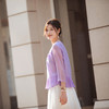 【林栖设计小店】【林栖推荐】【现货】天丝紫色修身气质2025早秋上衣衬衣女N1953292 商品缩略图5