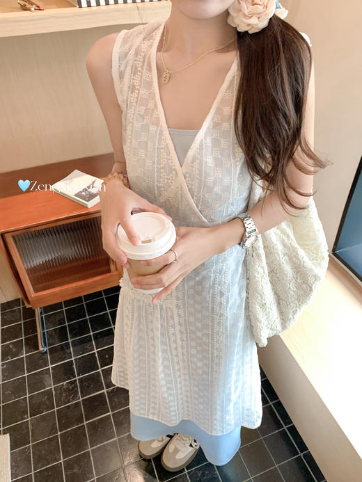 <曾小咸推荐>现货秒杀！卖完不补 ！微信打折价！韩系小清新真两件套连衣裙 日常219.99 立减80 秒杀139.99！ 商品图9