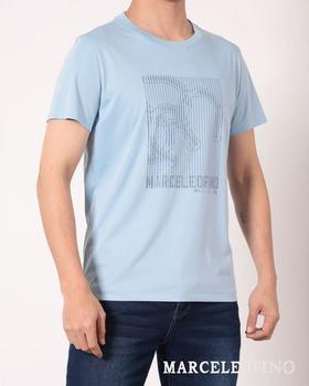 MARCELEOFINO 马仙奴 时尚浅蓝圆领 T8084029-31 [10月][广百北京路店] 【9F-折扣】