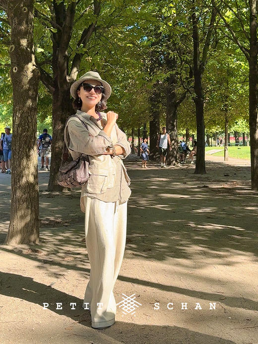 PETIT SCHAN小闪 CLO#884 The aftertaste lingers 意犹未尽 一千零一夜系列纯亚麻休闲长袖衬衫 商品图6