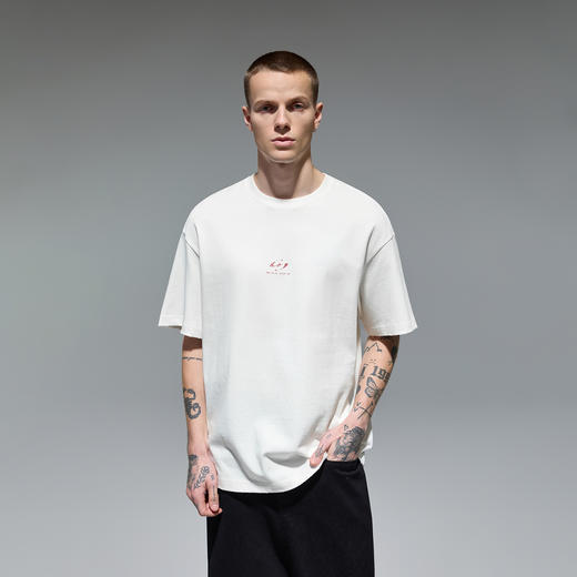 【商场同款】CHINISM赤尘 磨破纯棉t恤男夏季新款薄款透气短袖 商品图0