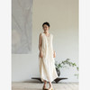 牧衣游原创 净色苎麻连衣裙新款轻薄柔软宽松气质无袖长裙 幽眠 商品缩略图2