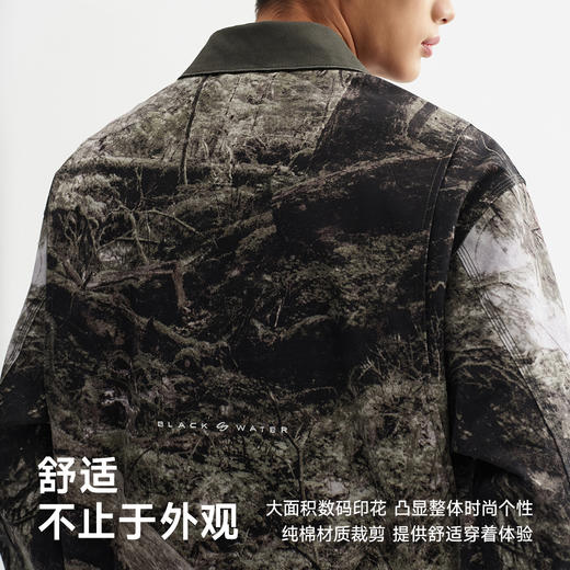 CHINISM赤尘 数码印花底特律工装夹克男秋季新款宽松潮牌休闲外套 商品图1