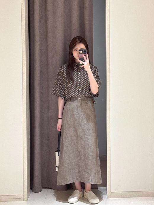 【高品质私服】【IC水洗亚麻平布半身长裙】自带阔度舒适感爆棚，上身舒适感绝佳G0913-CC【无标出货 介意慎拍】 商品图8