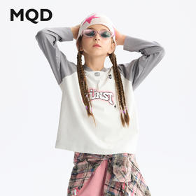 【MQD】【吸湿速干】童装女童长袖T恤春装新款儿童宝宝打底衫上衣