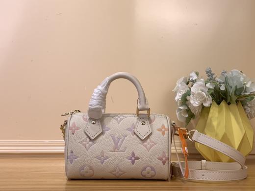 驴家 Nano Speedy 手袋 M25591 白色/渐变手拿斜挎包（LZ*MM） 商品图0