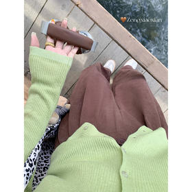 <曾小咸推荐>韩系垂感慵懒风宽松阔腿休闲裤