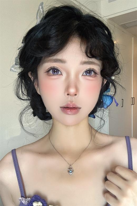 坚果力半年抛  遥远心跳 14.5mm中大直径高光美瞳隐形眼镜 白狮旗下自营品牌赠送伴侣盒 半年抛2片 商品图6