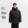 CHINISM赤尘 黑色连帽工装羽绒服男冬季新款美式保暖加厚男士外套 商品缩略图1